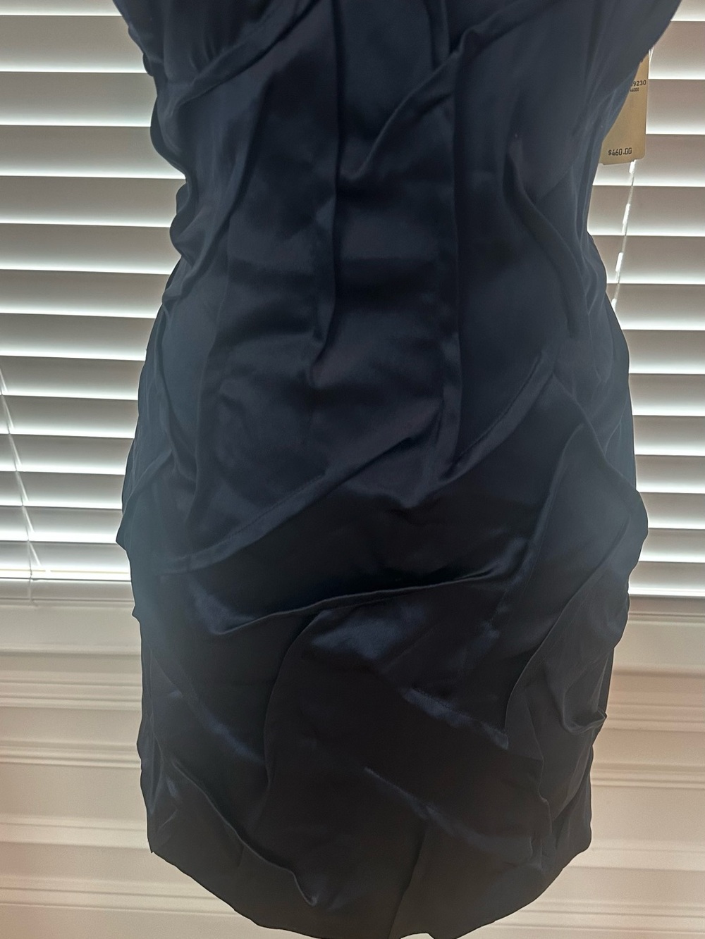 Alice + Olivia Navy Sculpted Sheath Mini Dress - Picture 3 of 6